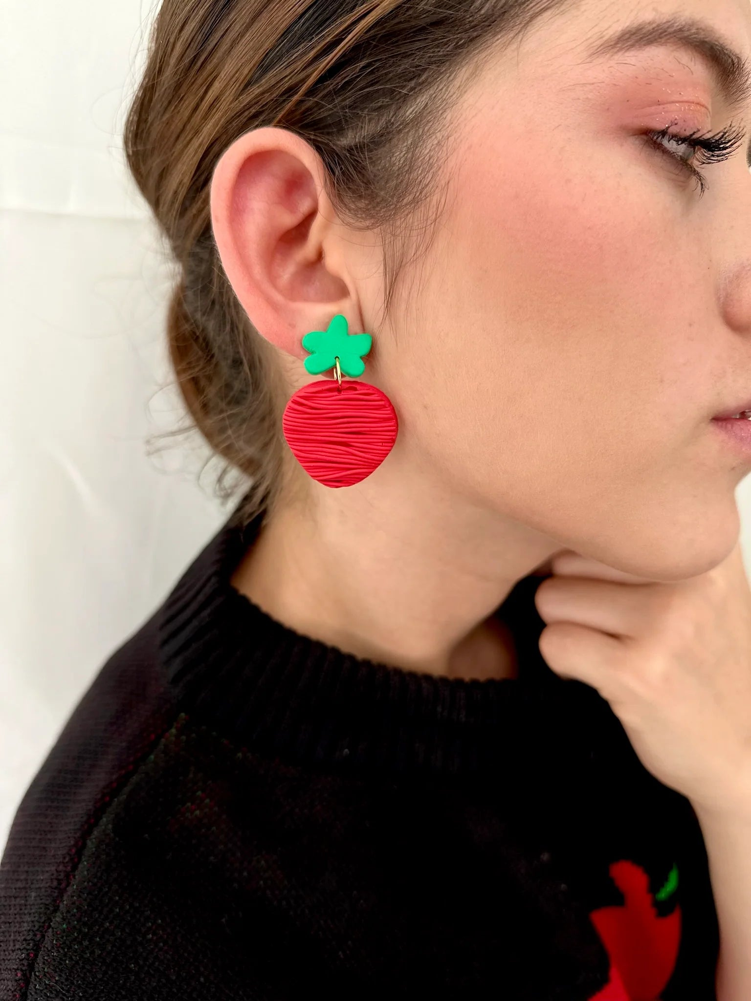 Pendientes de fresa