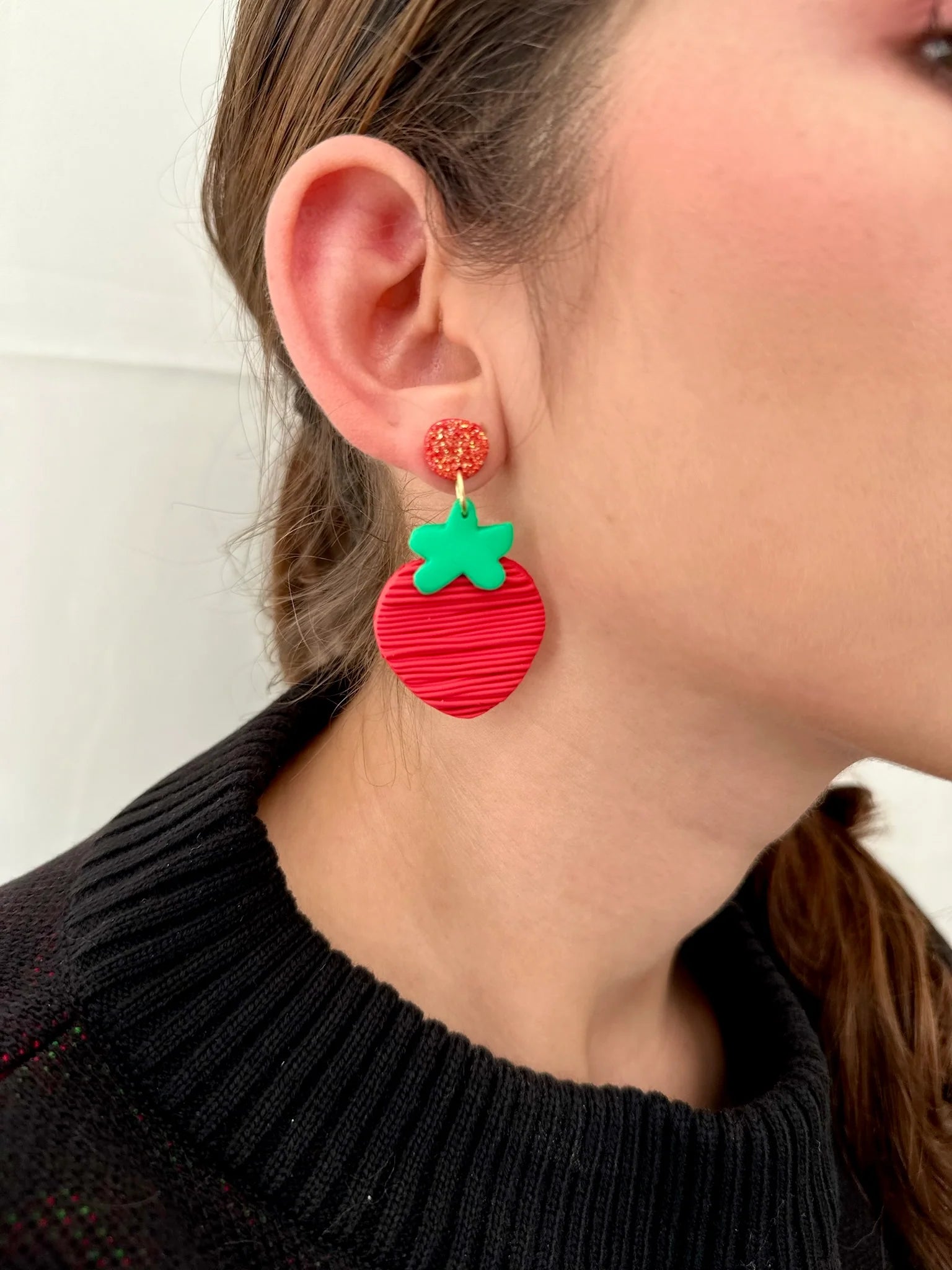 Pendientes de fresa