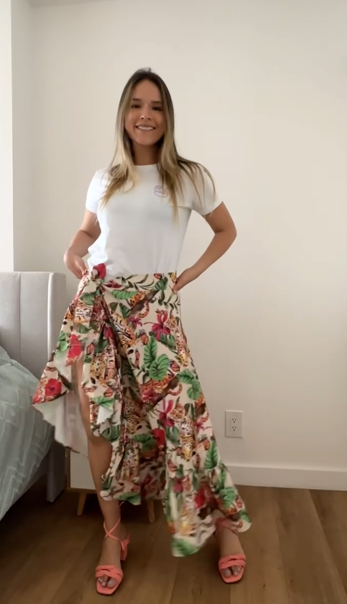 Falda cruzada estilo jungla