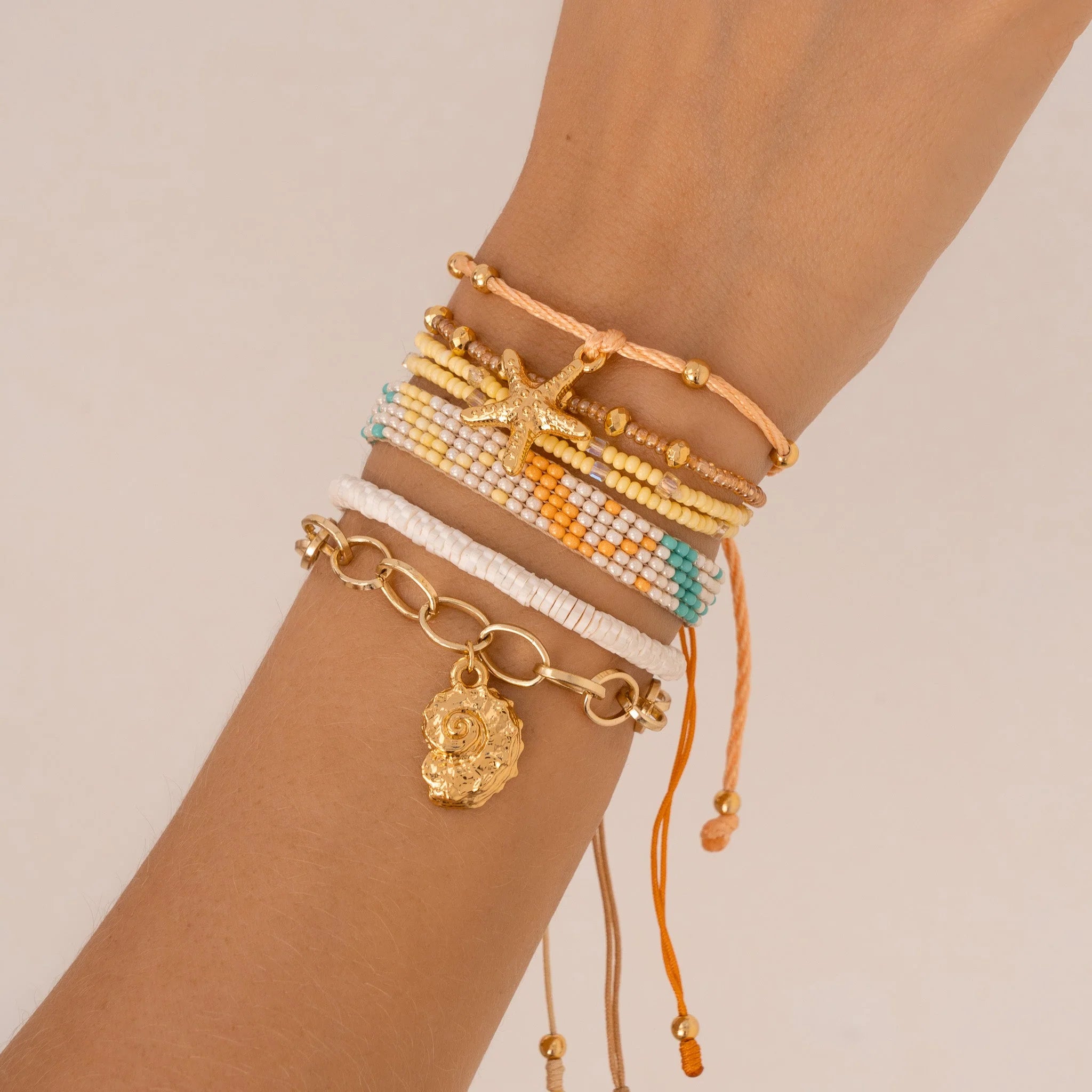 Star Charm Bracelet Set + Earrings