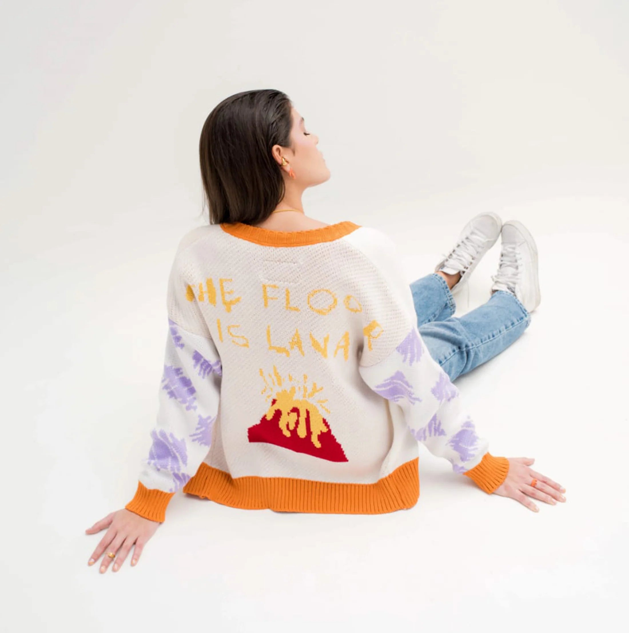 El suelo es lava Cardigan