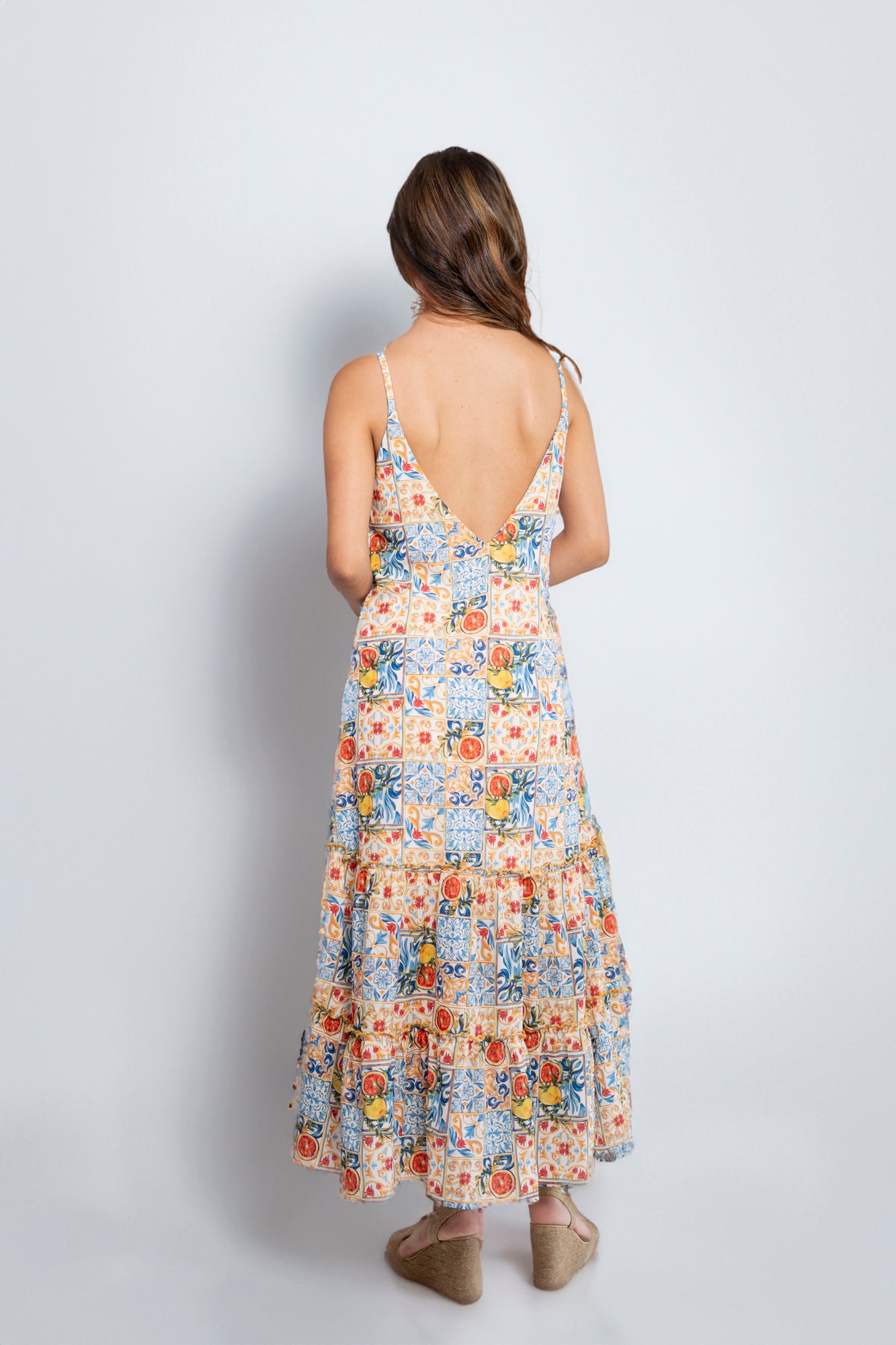 Maxi Dress Lemon print