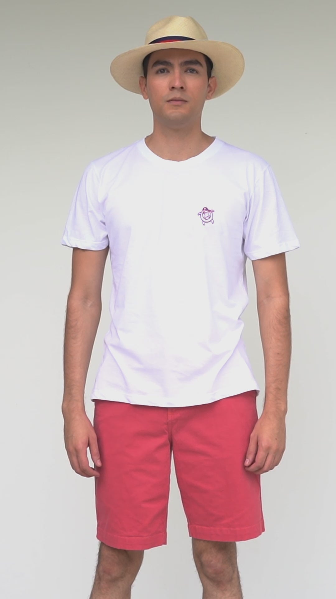 Camiseta básica de algodón - Blanca