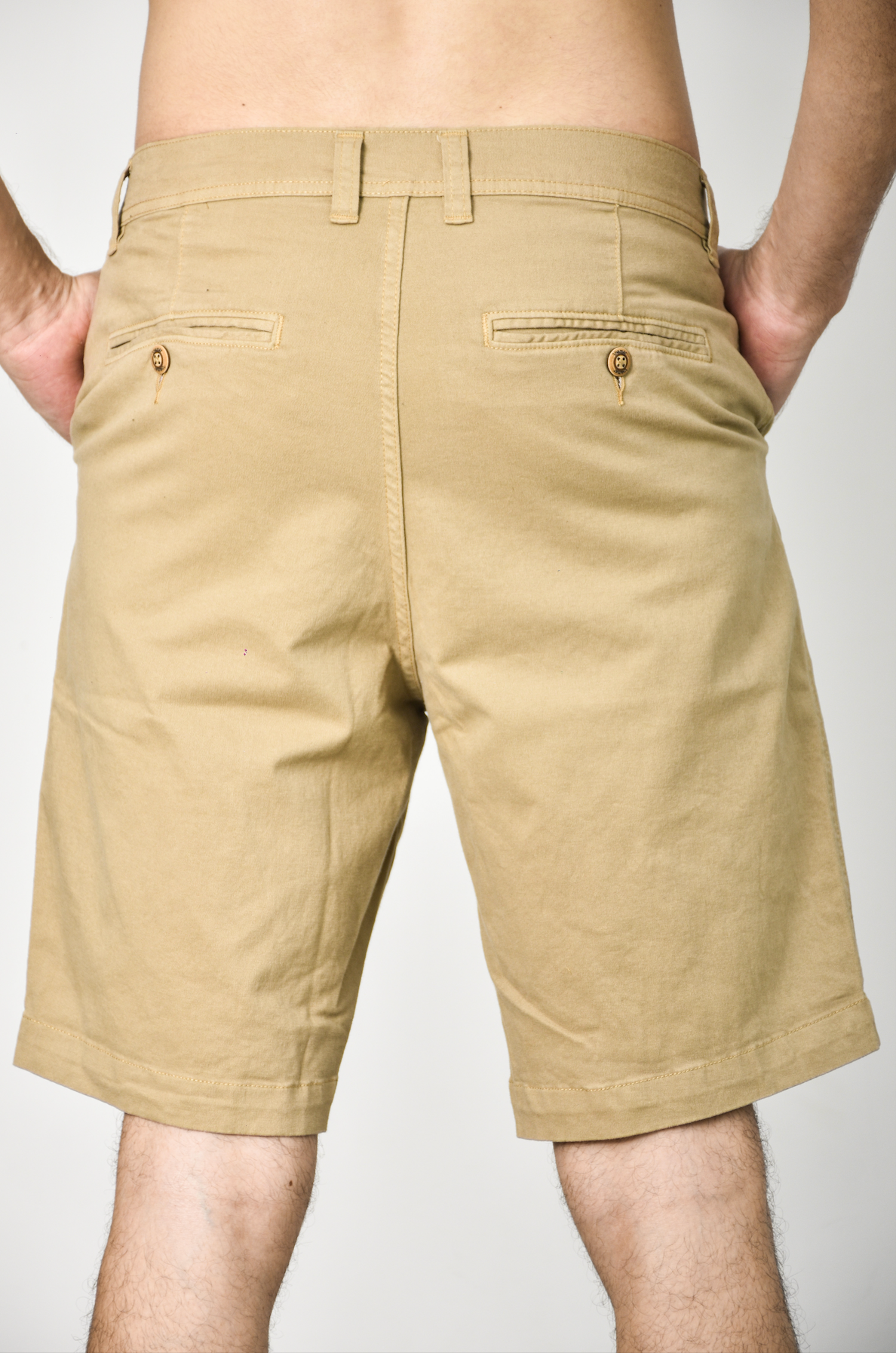 Pantalones cortos chinos - Marrón claro