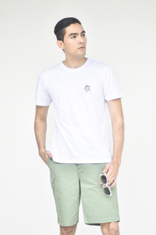 Camiseta básica de algodón - Blanca