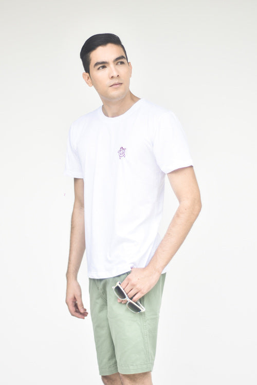 Camiseta básica de algodón - Blanca