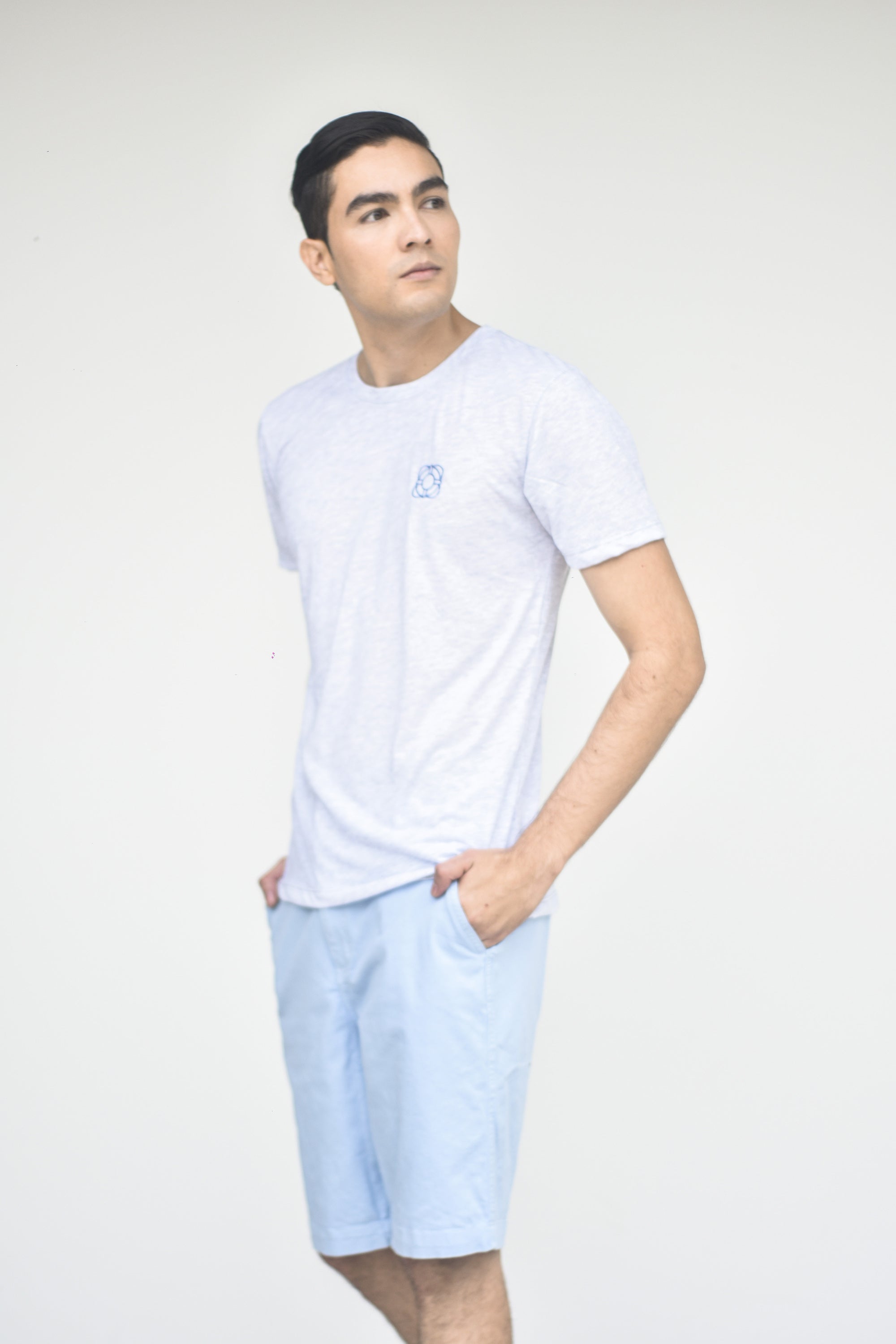 Camiseta básica de algodón - Gris