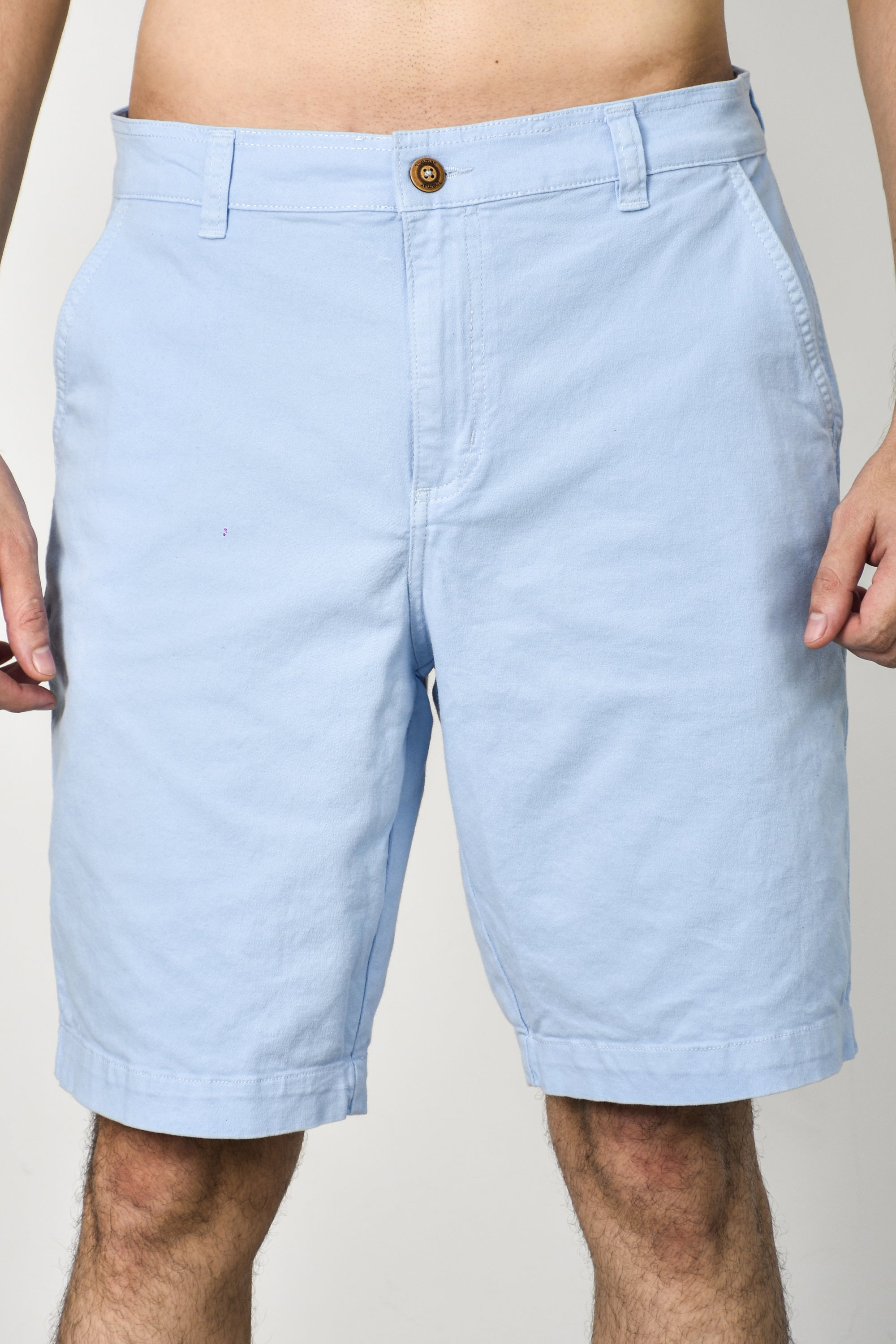 Pantalones cortos chinos - Azul claro