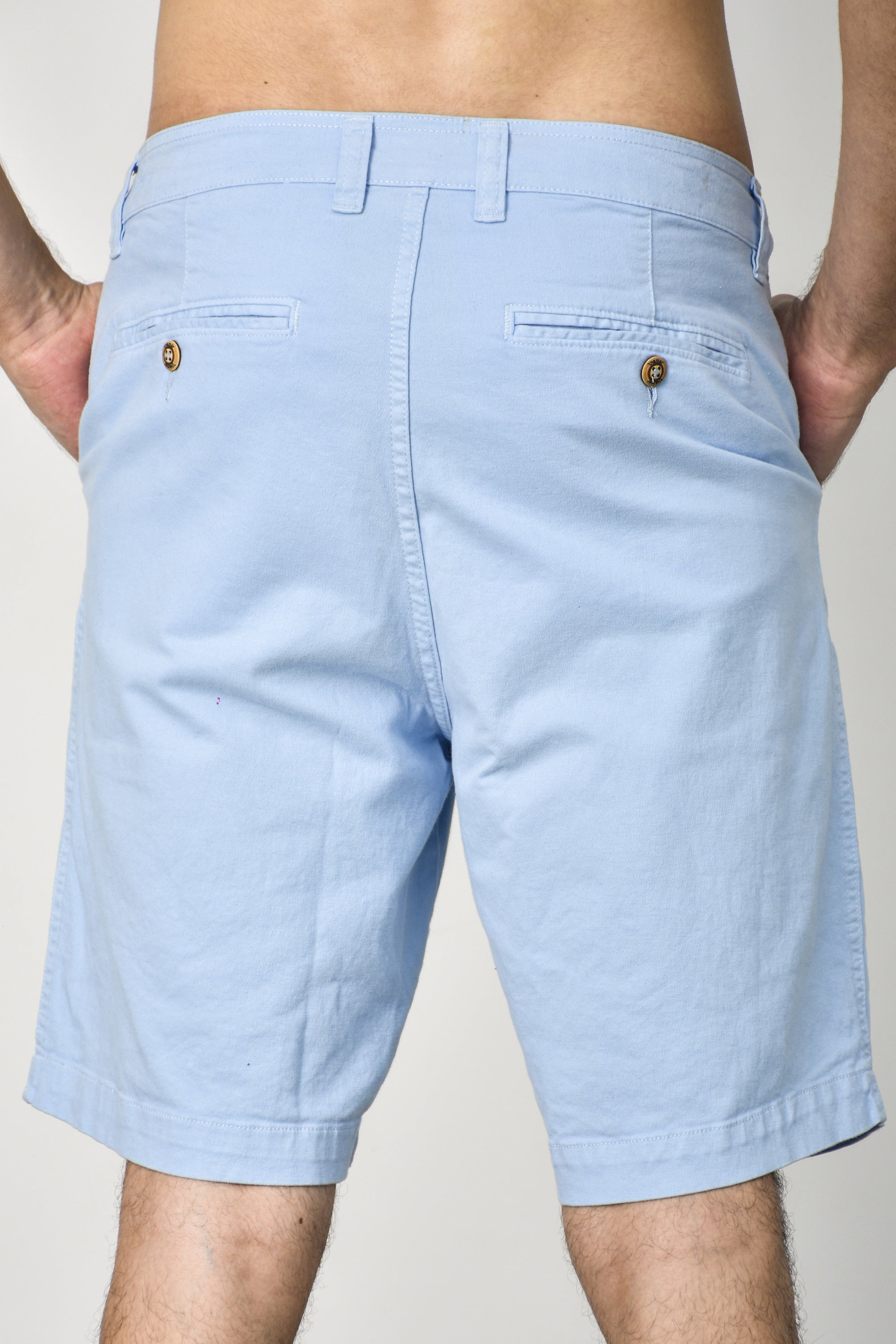Pantalones cortos chinos - Azul claro