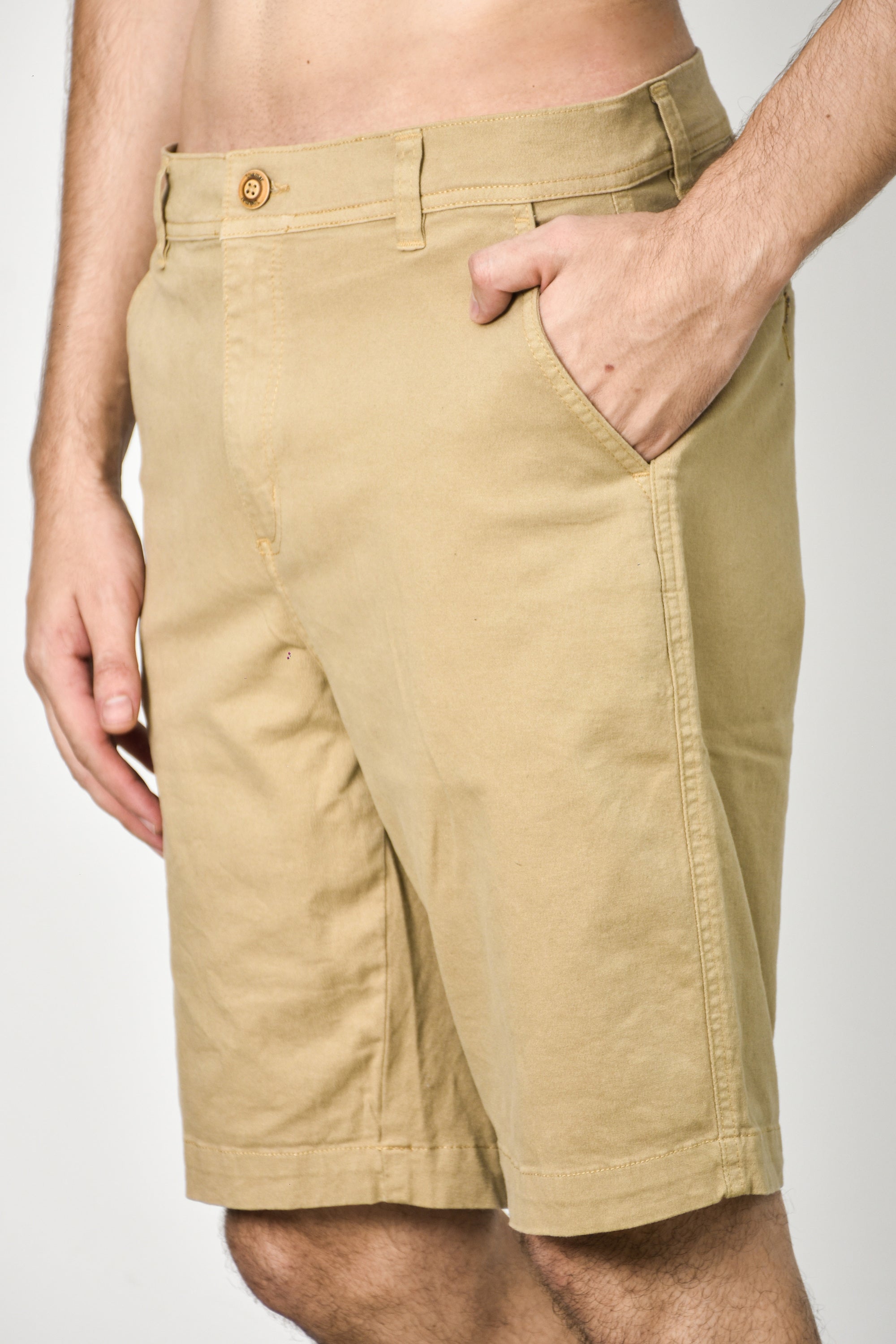 Pantalones cortos chinos - Marrón claro