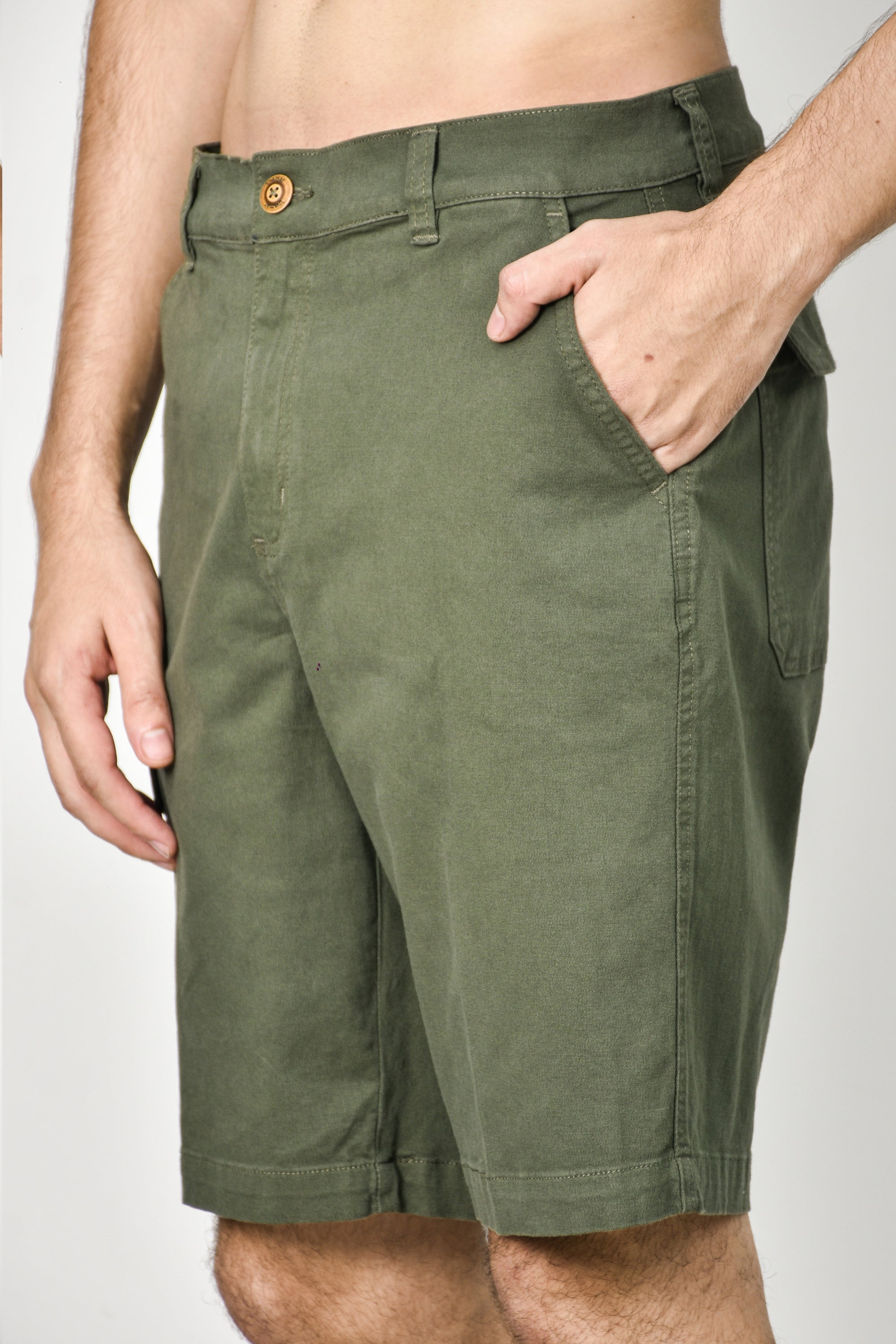 Pantalones cortos cargo - Verde oliva