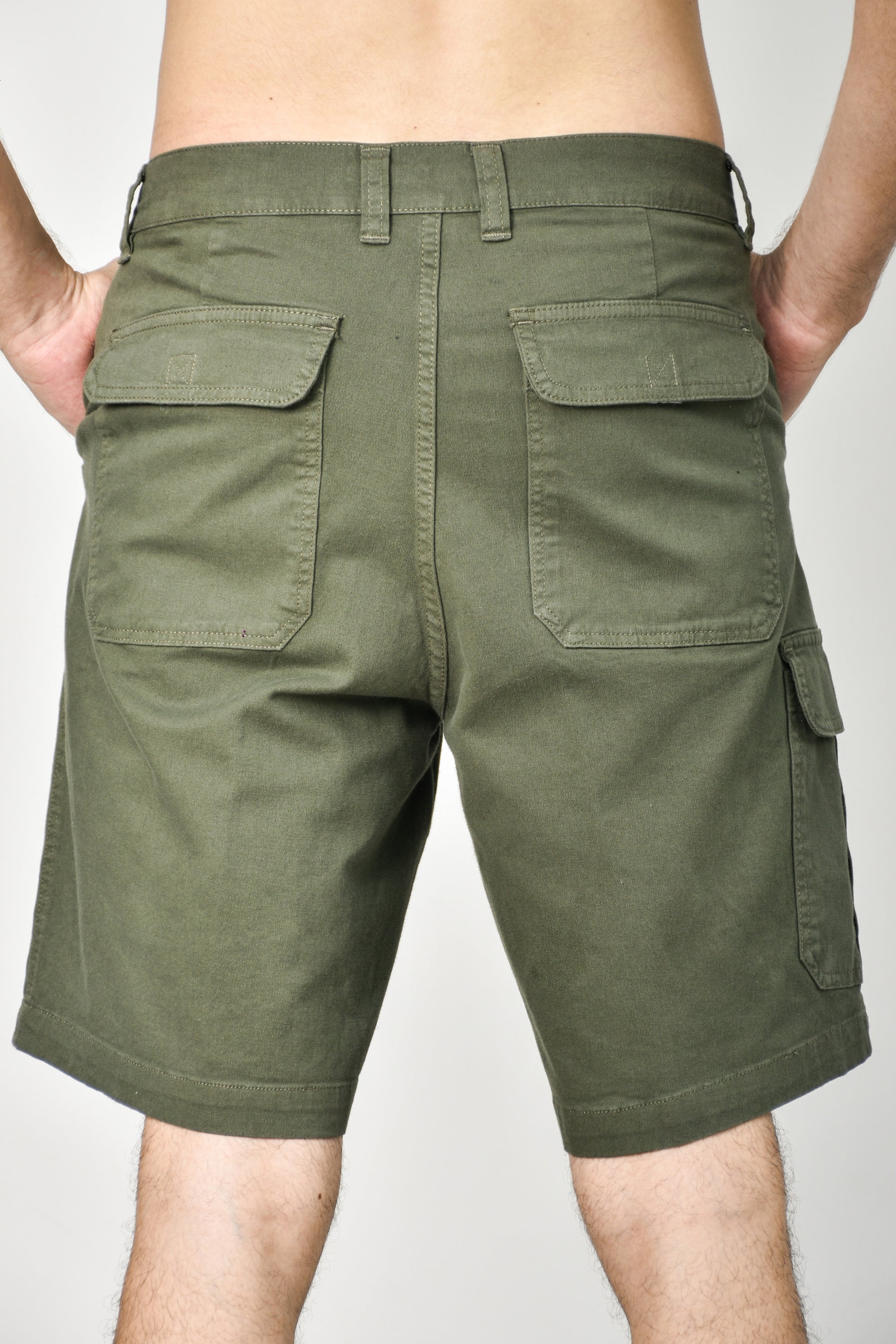 Pantalones cortos cargo - Verde oliva