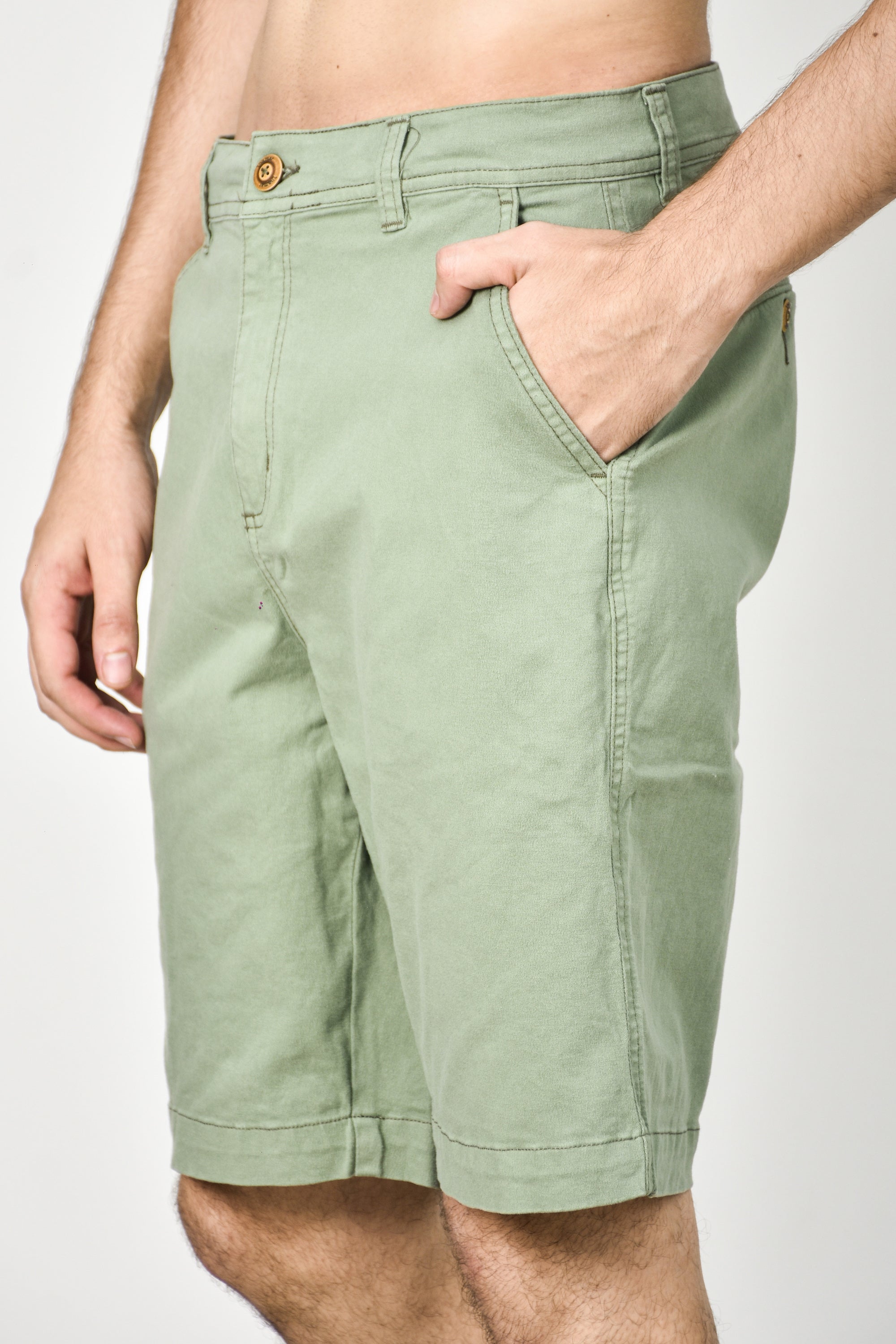 Pantalones cortos chinos - Verde