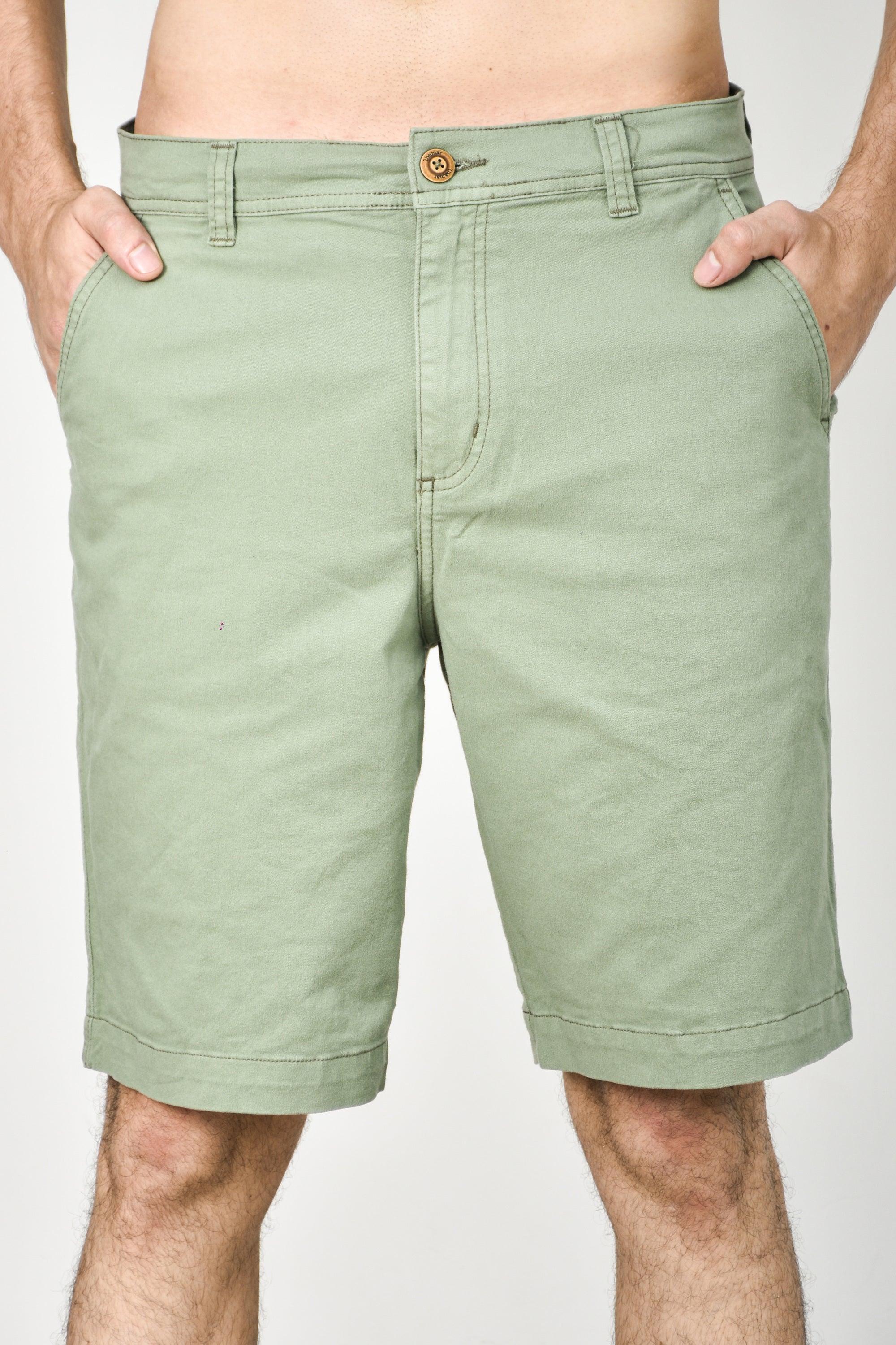 Pantalones cortos chinos - Verde