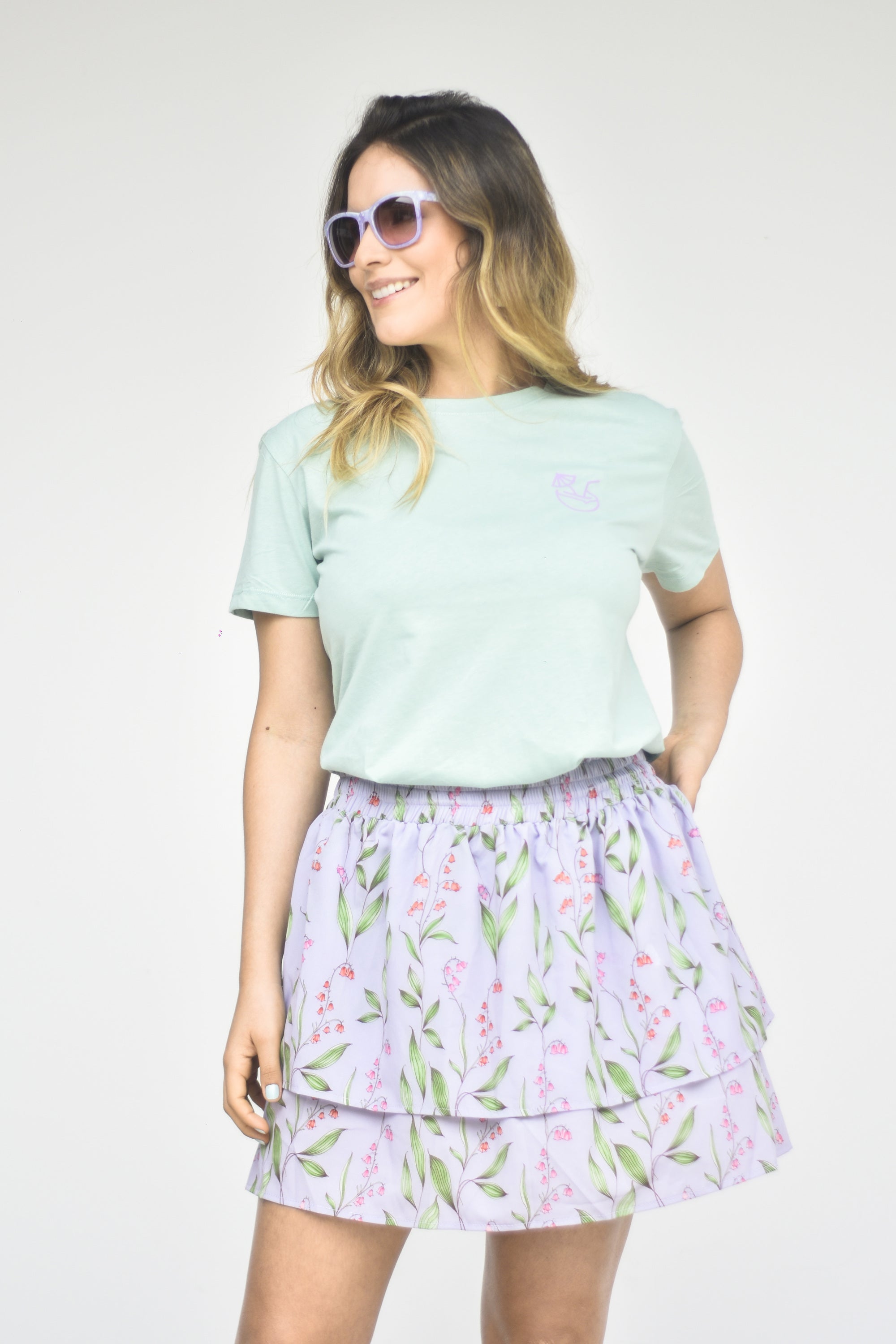 Camiseta básica Uva - Verde