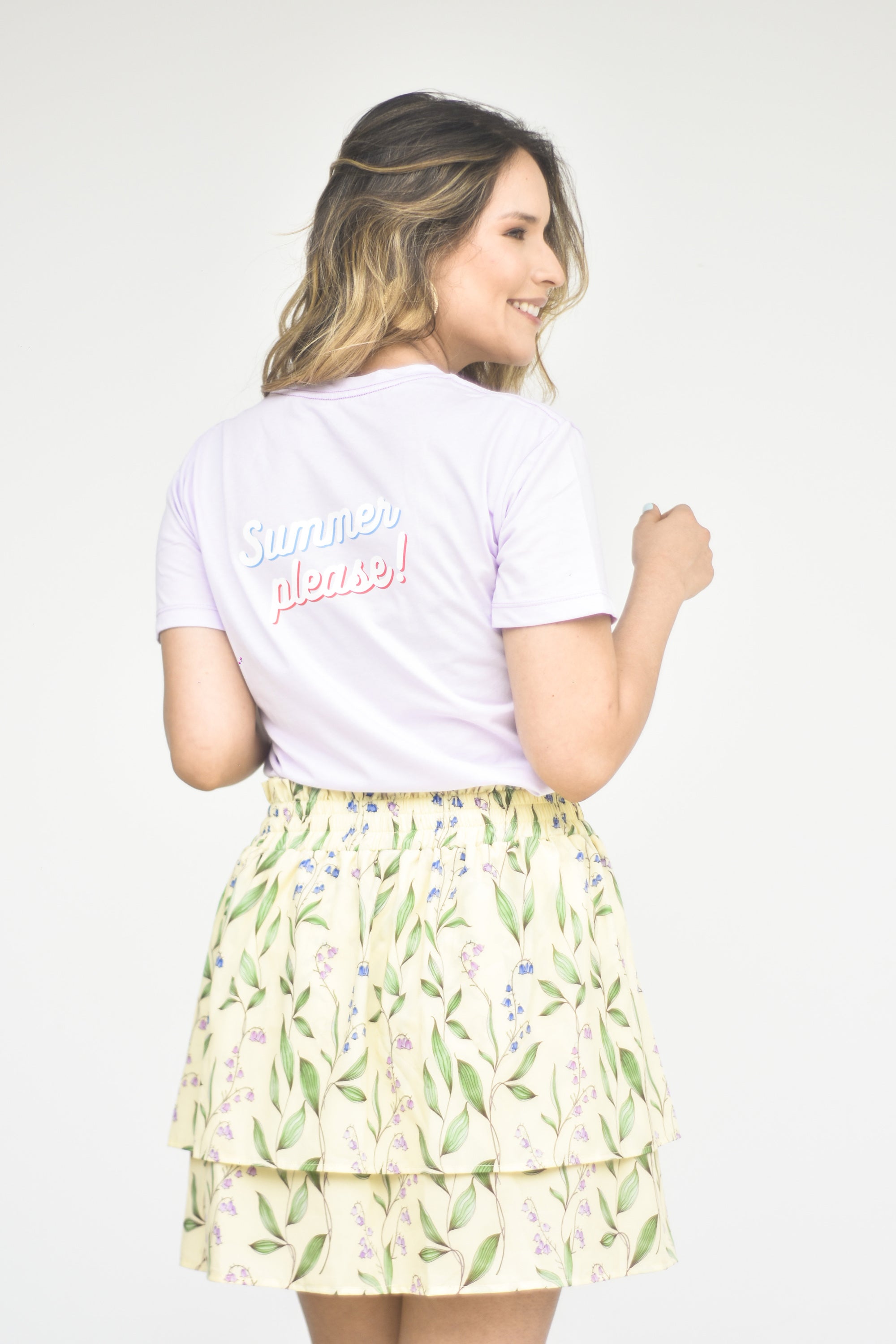 Camiseta básica Uva - Lila