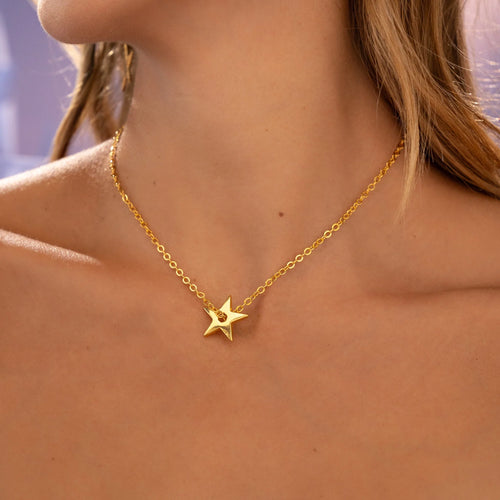 Collar de estrella + pendientes