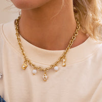 Collar con dijes surtidos