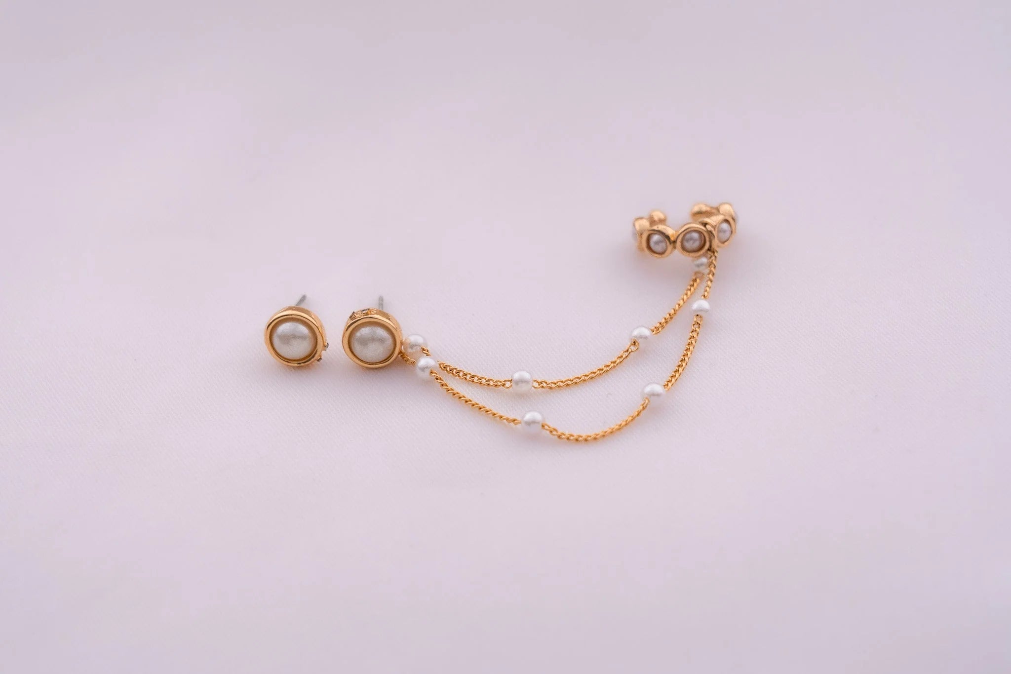 Pearl 2-in-1 Earring Set