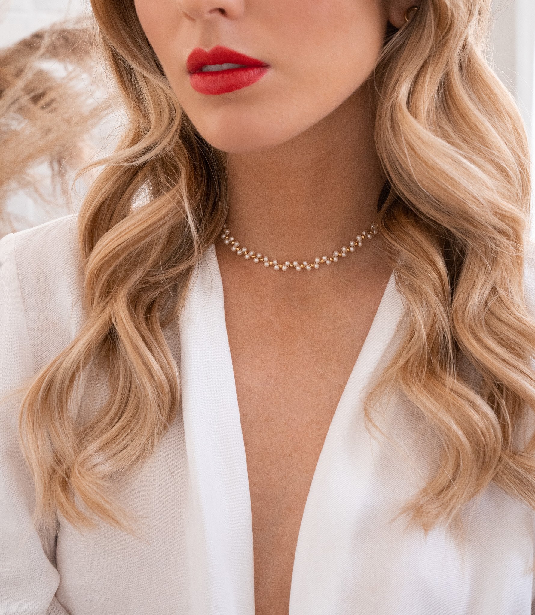 Woven Pearl Choker