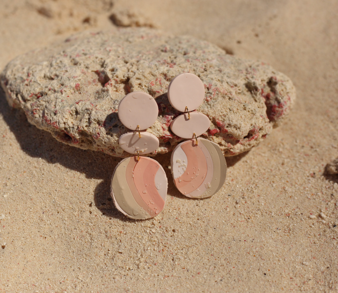 Coral earrings