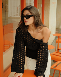 Manguitos mesh not so basic Top