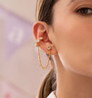 Earrings + Crystal Earcuff Set