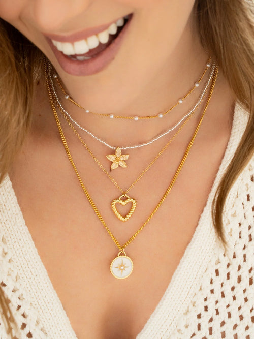 Conjunto de collar y pendientes "Amor de mamá"