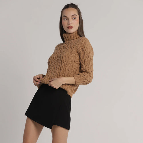 Braided Knit Sweater