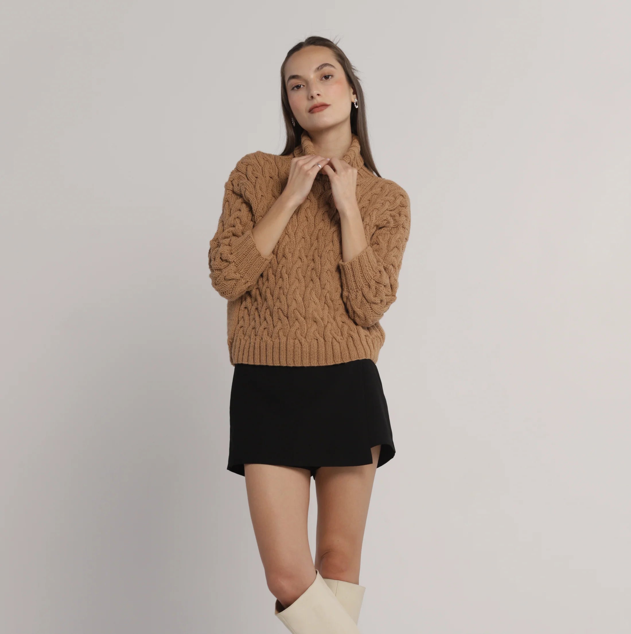 Braided Knit Sweater