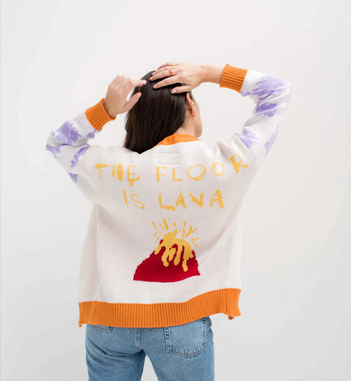 El suelo es lava Cardigan