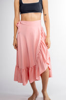 Women beach wrap skirt solid colors