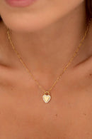 Crystal Heart Necklace + Earrings