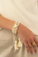 Tassel Woven Bracelet + Earrings