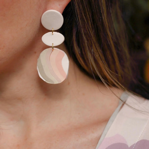 Coral earrings