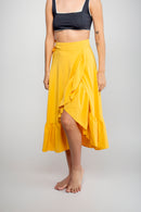 Women beach wrap skirt solid colors