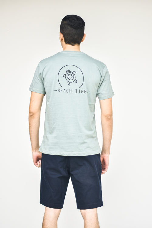 Basic Cotton Tee Shirt - Green