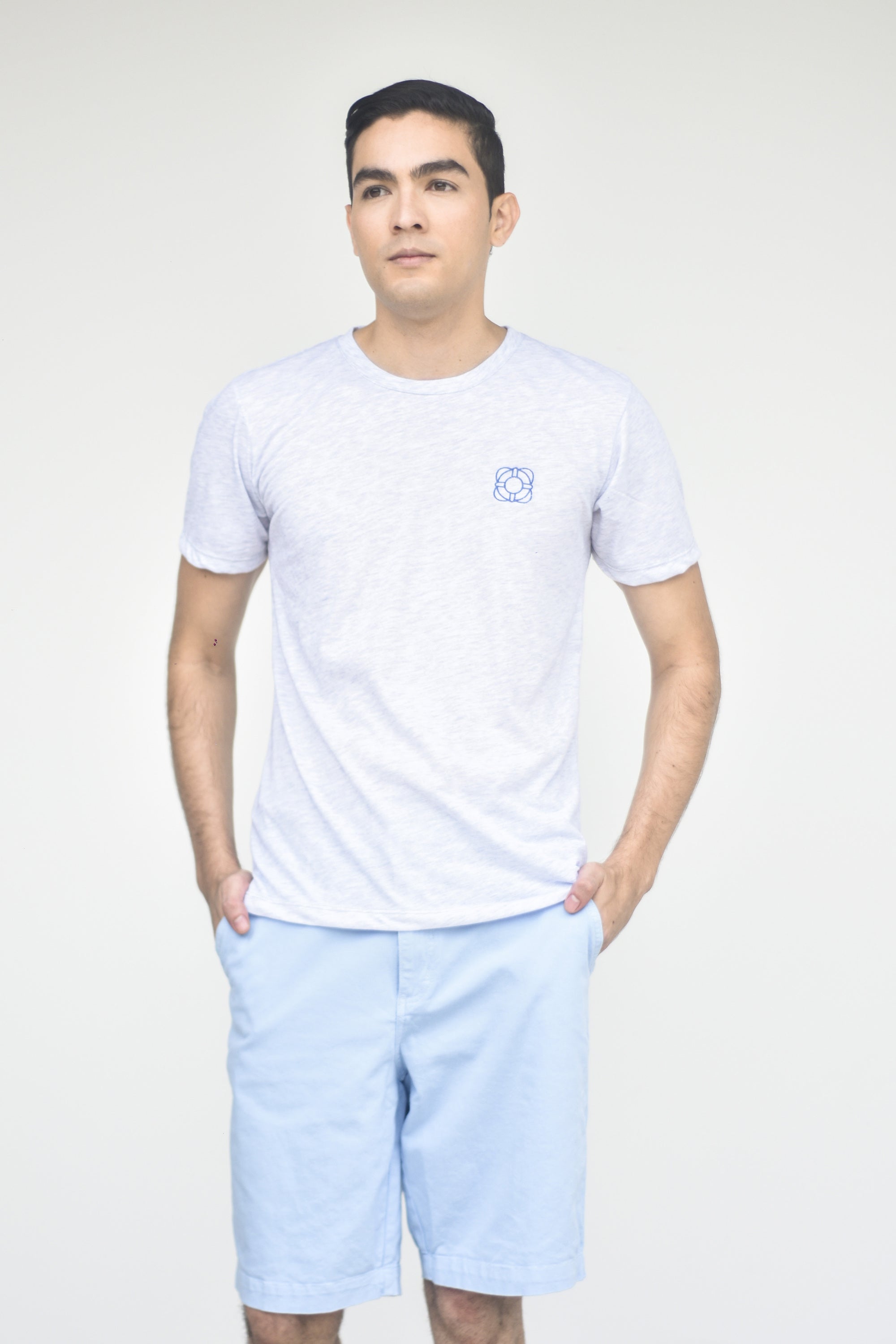Basic Cotton Tee Shirt - Gray